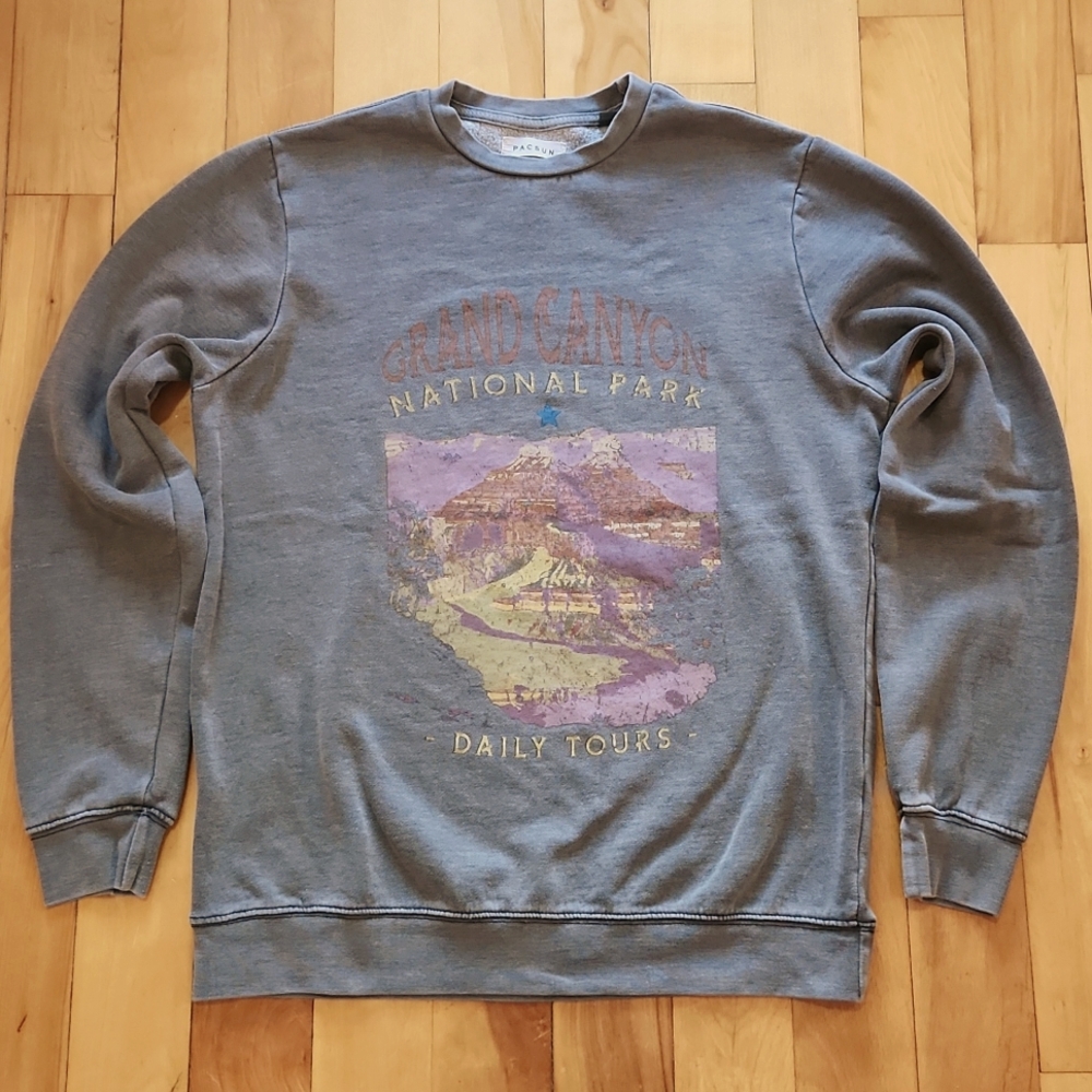 PacSun Gray Grand Canyon Sweatshirt